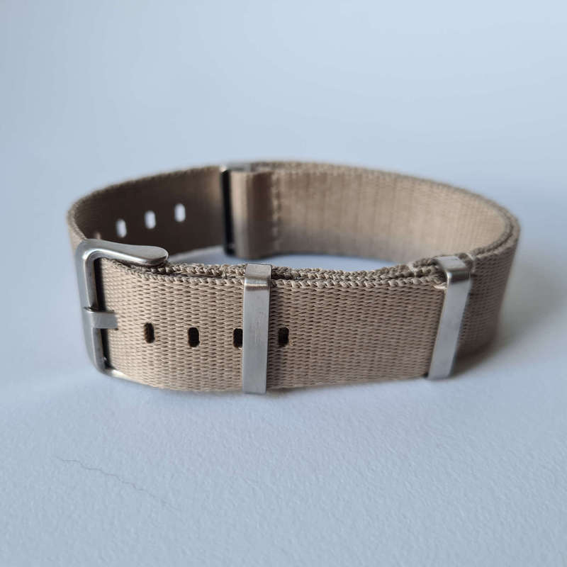 22mm Seat Belt Nato Beige