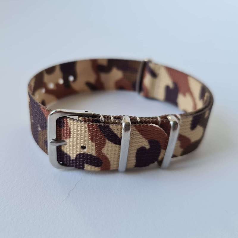 22mm Nato Watch Strap Desert Camo