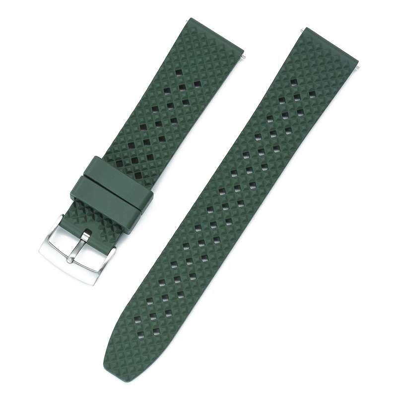 20mm Honeycomb Rubber Strap Green