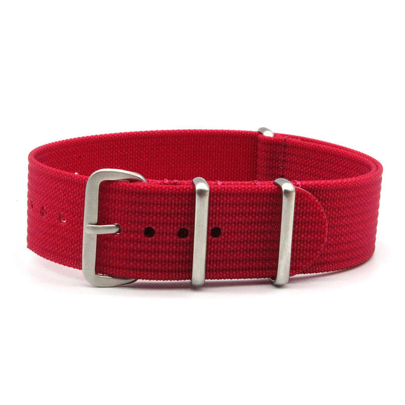18mm Ribbed Nato Watch Strap Rose
