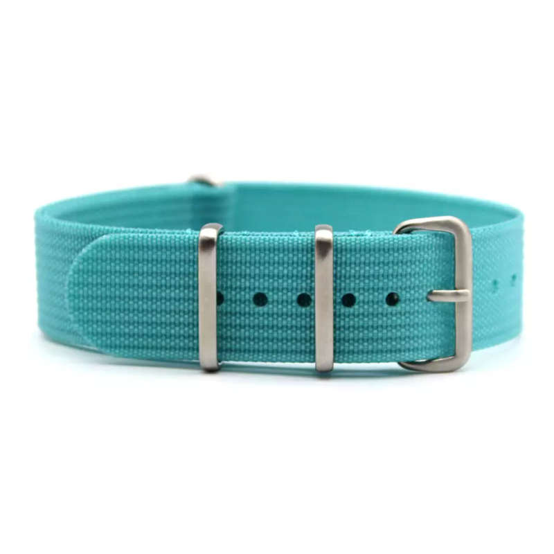20mm Ribbed Nato Watch Strap Sky Blue