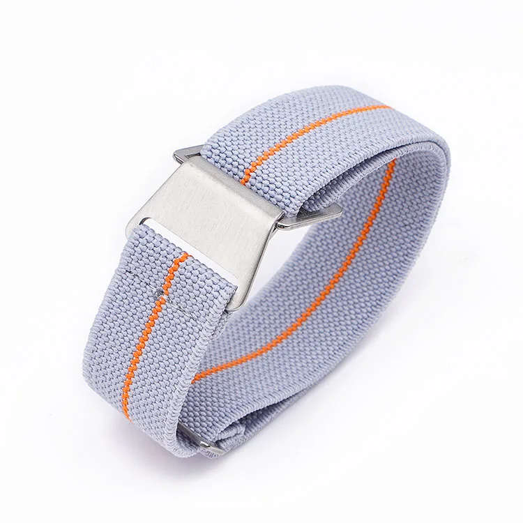 18mm Paratrooper Watch Strap Grey/Orange