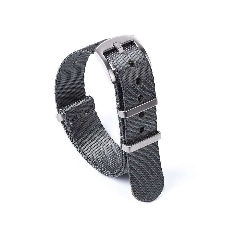 22mm Premium Seat Belt Nato Watch Strap Grey