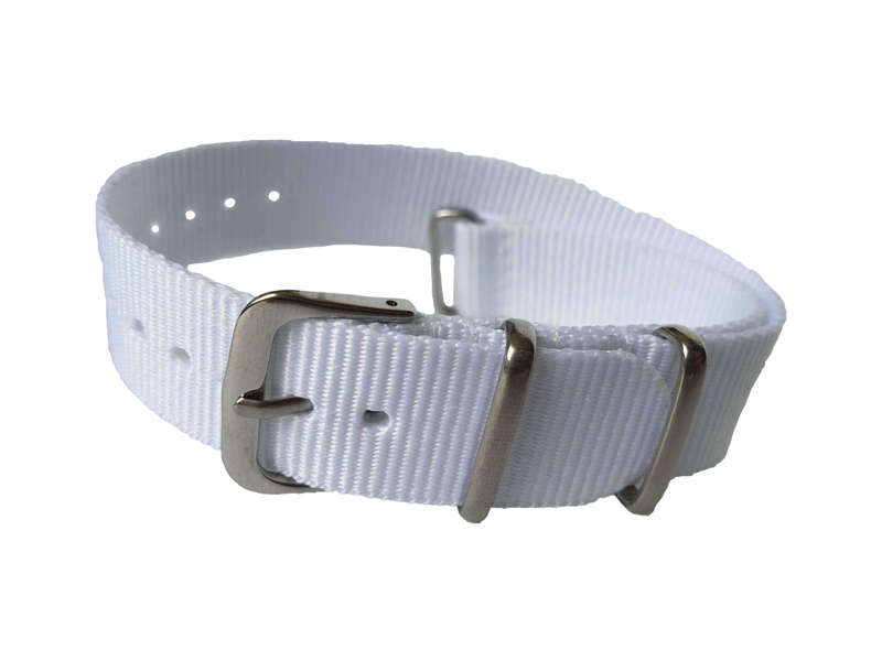 20mm Nato Watch Strap White