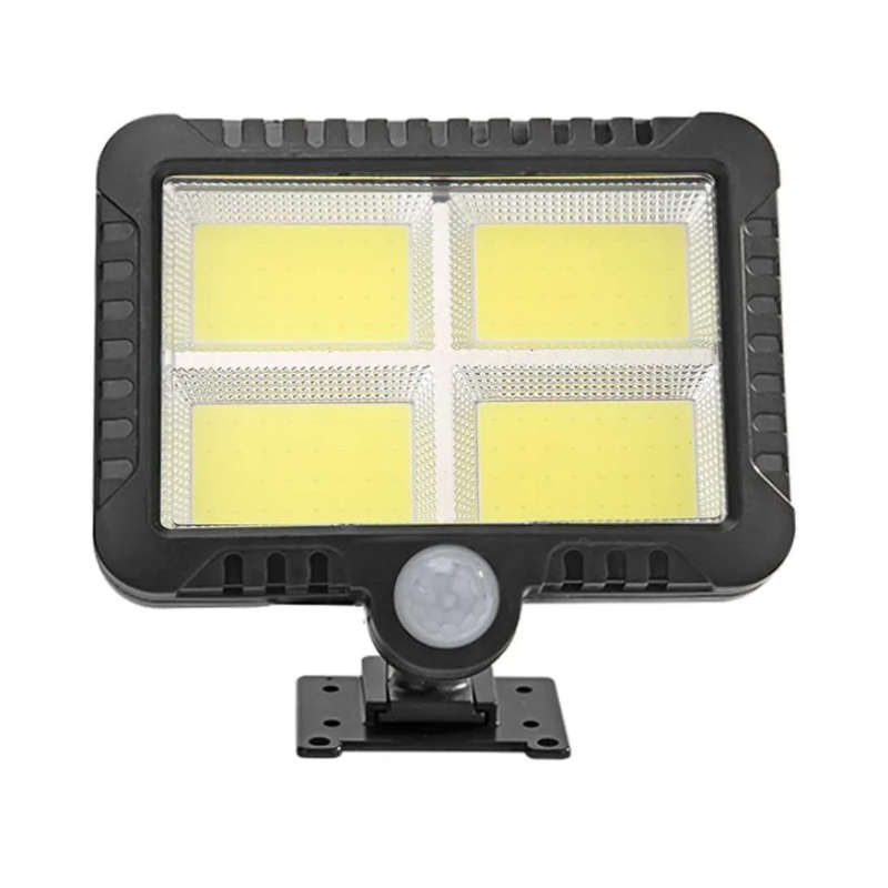 128 LED Bright COB White Solar LED Light With Split Solar Panel & Motion Sensor with Cable