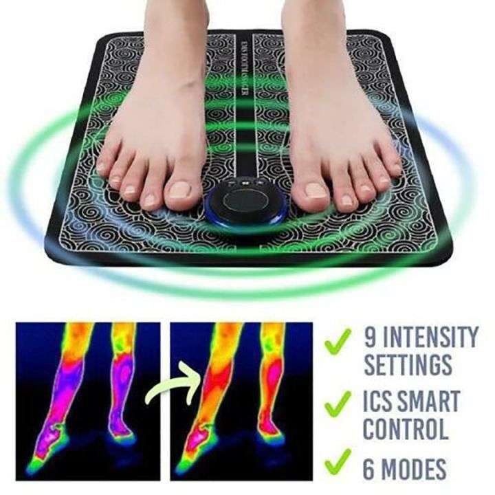 EMS Electrical Muscle Stimulation Foot Massager Pad Muscle Stimulator