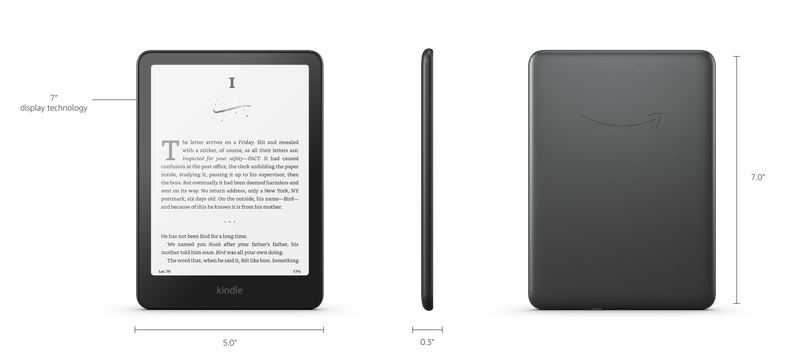 2024 Amazon Kindle Paperwhite 7" Gen 12 (No Ads / Without S/O)