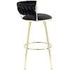 KC Furn-Marloe Bar Chair (Black Set of 2)