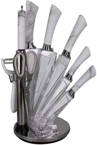 9 Piece knife and stand set