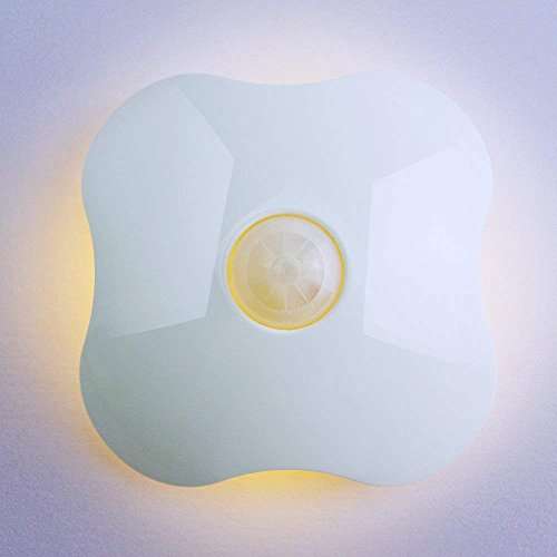 Wireless Motion Sensor Night Light, Battery Operated Bathroom Night Light LED Motion Activated Night Light with Adhesive Pads Stick-on Anywhere for Indoor, Hallway, Stairs, Toilet, Wardrobe, Closet