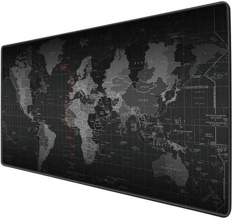 Large Gaming Mouse Pad/Mat with Smooth Surface and Stitched Edges Non-Slip Rubber Base