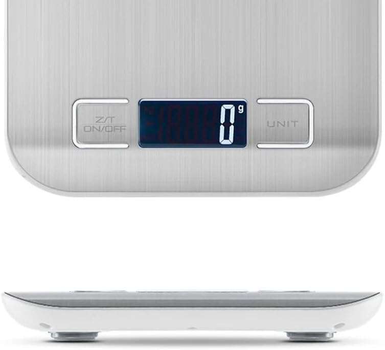 5000g STAINLESS STEEL ELECTRIC KITCHEN SCALE WITH LCD DISPLAY