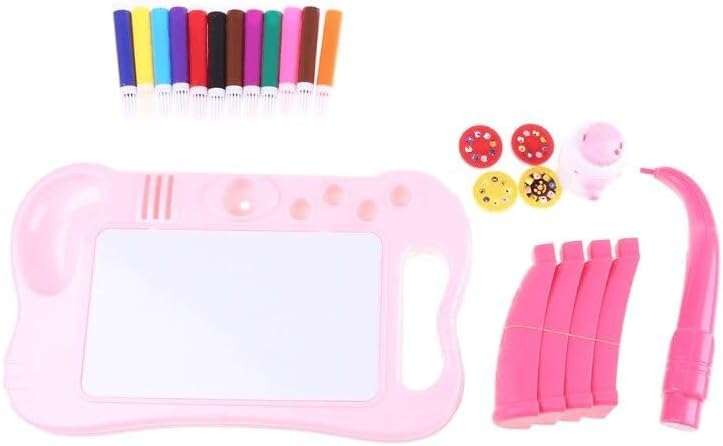 Kids Projector Painting Table Colorful Drawing Board - PINK