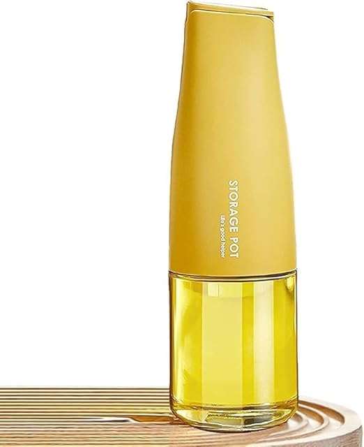 Glass Olive Oil Dispenser, Oil And Vinegar Dispenser Set With Silica Gel Pourers, Weighted Pourer, D