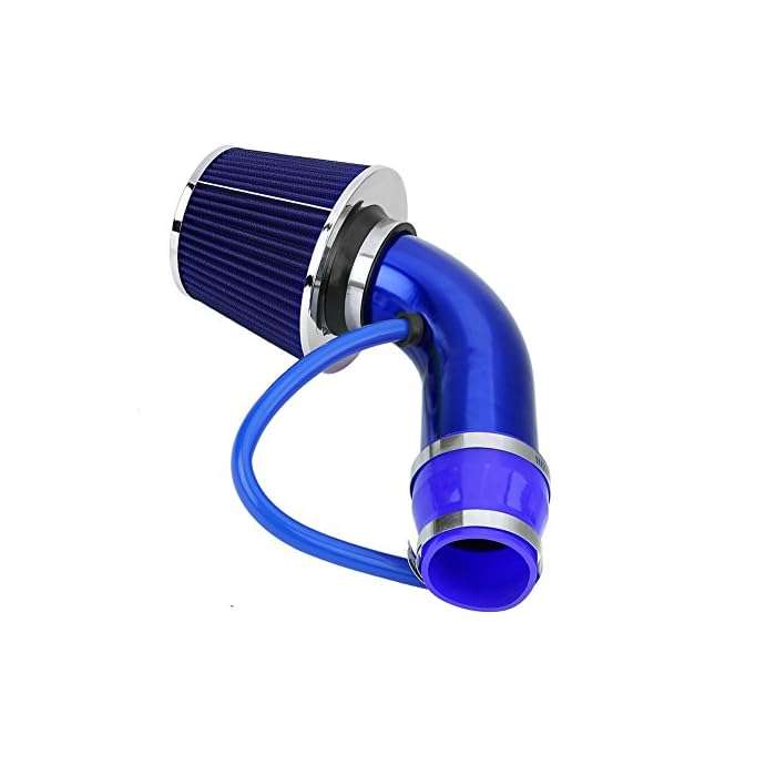Universal High Performance Cold Air Intake Cone Filter 76mm Diameter Black