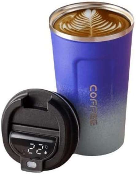 510ml 2-Colour Stainless Steel Vacuum Flask - Coffee Mug (Blue)