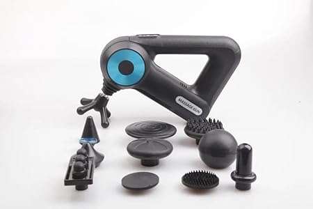 Battery Powered Cordless Percussion Deep Tissue Gun Massager for Pain Relief With 12 Attachment Full