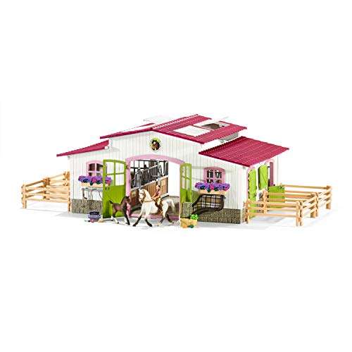 Schleich Horse Club, 44-Piece Playset, Horse Toys for Girls and Boys 5-12 years old Riding Center...