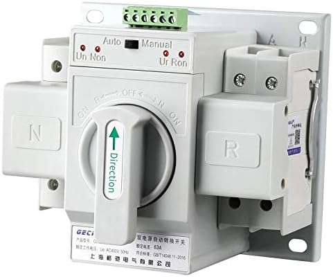 Automatic Transfer Switch 2 Pole Dual Power 230V 63A Automatic Changeover Switch ATS
