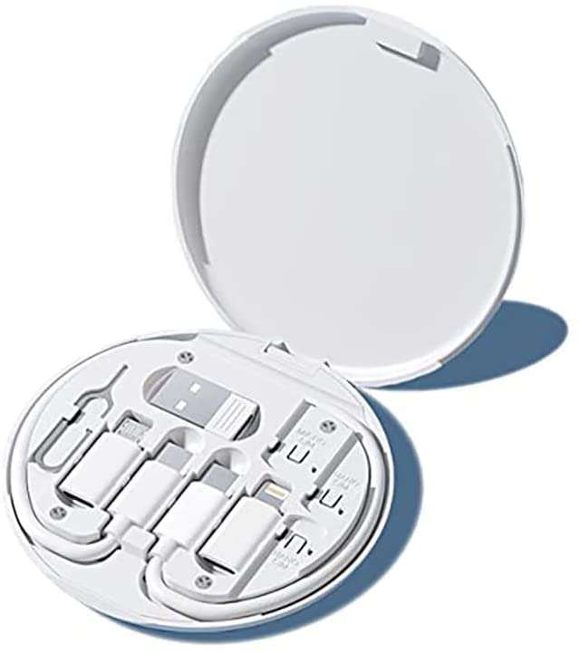 Mini Multi-Functional Fast Charging Data Cable Set for Apple, Android, Type C Charging with Retrieve