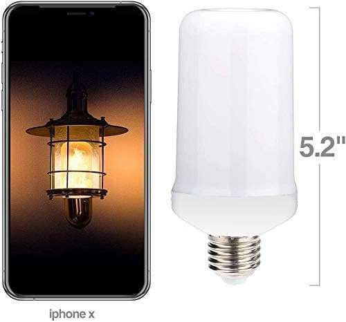 LED flame effect light bulbs 5W 4 modes E26/E27 pack of 2