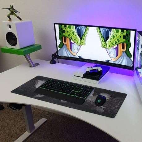 Large Gaming Mouse Pad/Mat with Smooth Surface and Stitched Edges Non-Slip Rubber Base