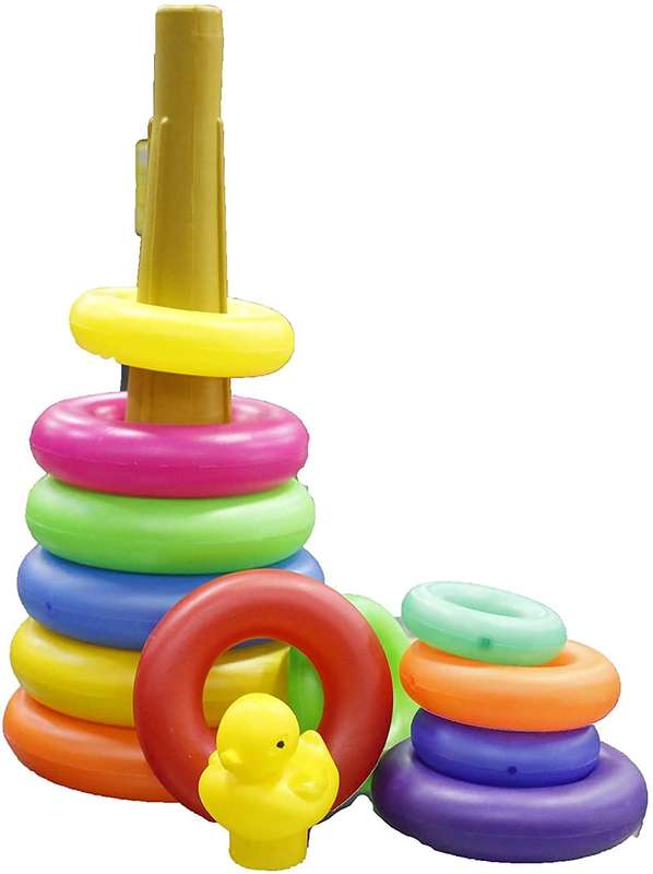 12  Rings educational duck baby toy stacking set