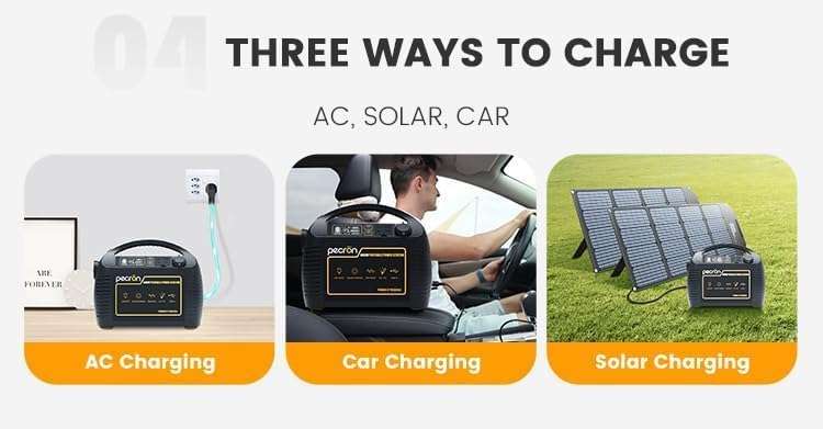 600W Portable Power Station Premium Power Generator with Dual 600W AC and DC Outlets