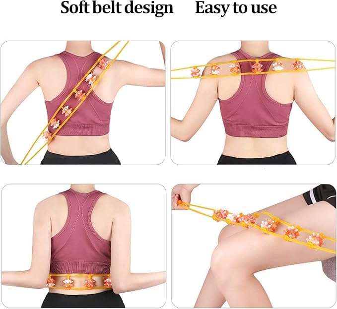 CASSARINA Body Muscle Rope Back Massage Roller Massage Ropper Rope Manual Masage Belt Massage Rolle