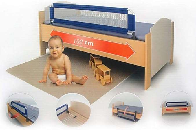 Non-adjustable crib rail crib grid color length to install bed guard for children for different faul