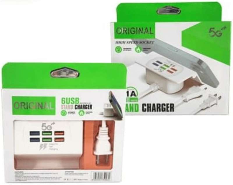 6 USB High-Speed Socket Stand Charger