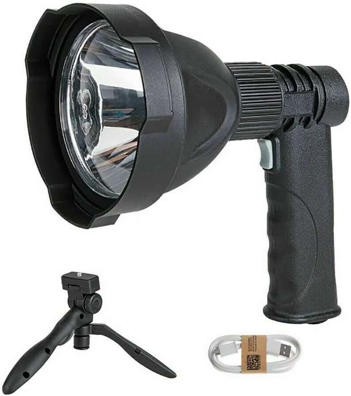 Toby's Super Bright XML-L2 12W 1200LM LED Handheld Hunting Spotlight Waterproof Rechargeable LED Fl