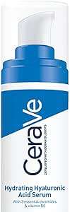CeraVe Hydrating Hyaluronic Acid Serum For All Skin Types with Hyaluronic Acid and 3 Essential Ceram
