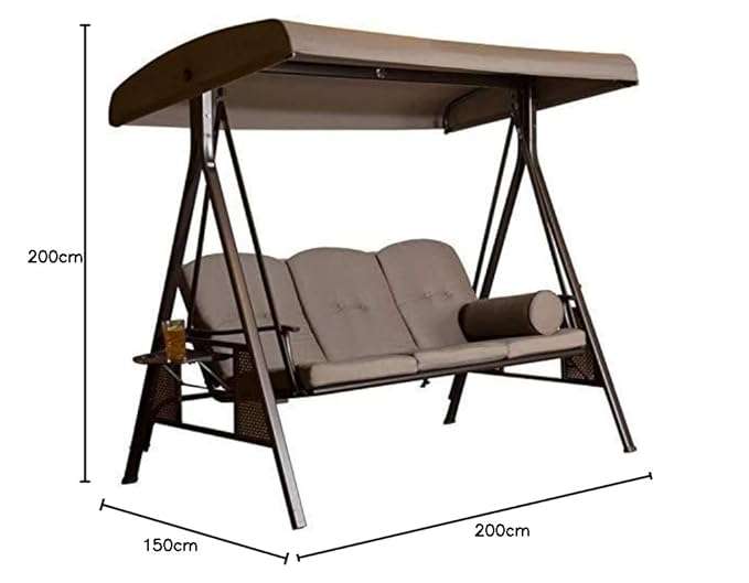Home & Garden Swing Chair 3 Seater