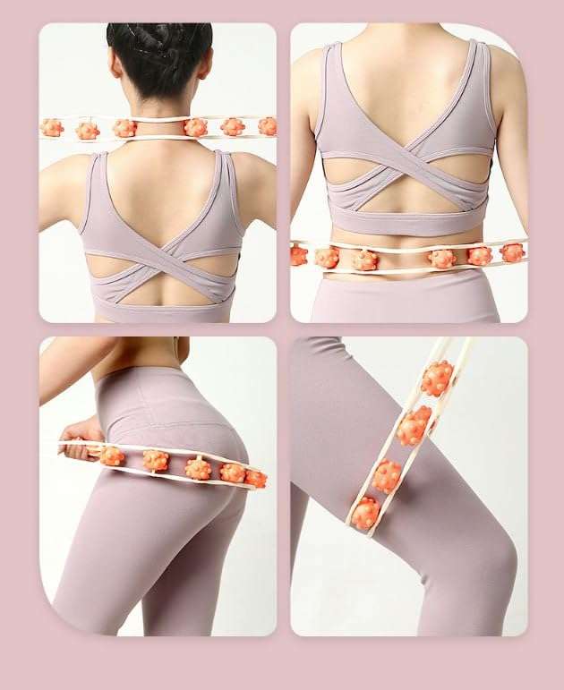 CASSARINA Body Muscle Rope Back Massage Roller Massage Ropper Rope Manual Masage Belt Massage Rolle