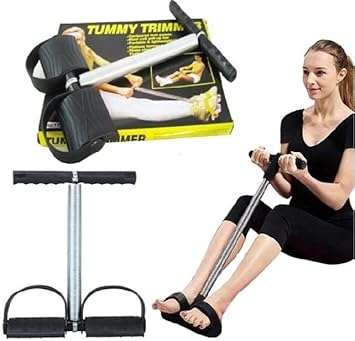 Tummy Trimmer Resistance Band with Heavy-Duty Spring  Ultimate Core, Arm & Thigh Home Workout Tool