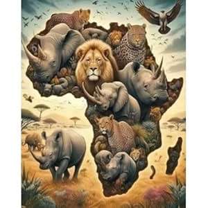 Paint by numbers - African Mosaic - 40x50cm