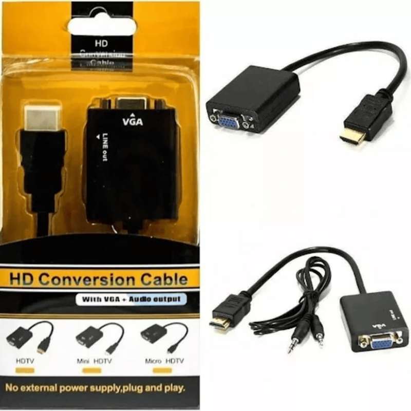 VGA to HDMI Conversion cable with Audio Output