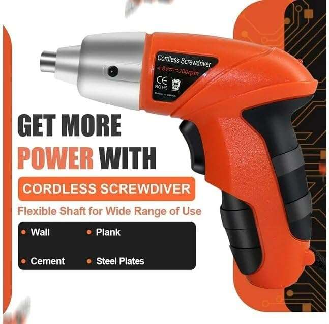 COMPACT CORDLESS SCREWDRIVER/DRILL (0.2CM CHUCK SIZE