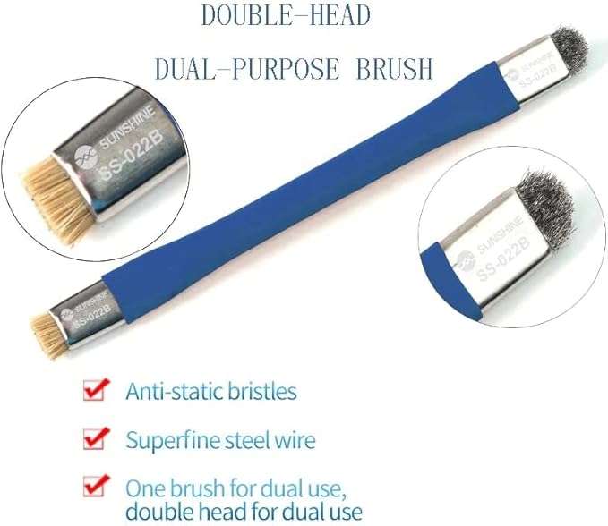 SUNSHINE TOOLS DUAL COPPER HEAD DUAL PURPOSE BRUSH SS-022D