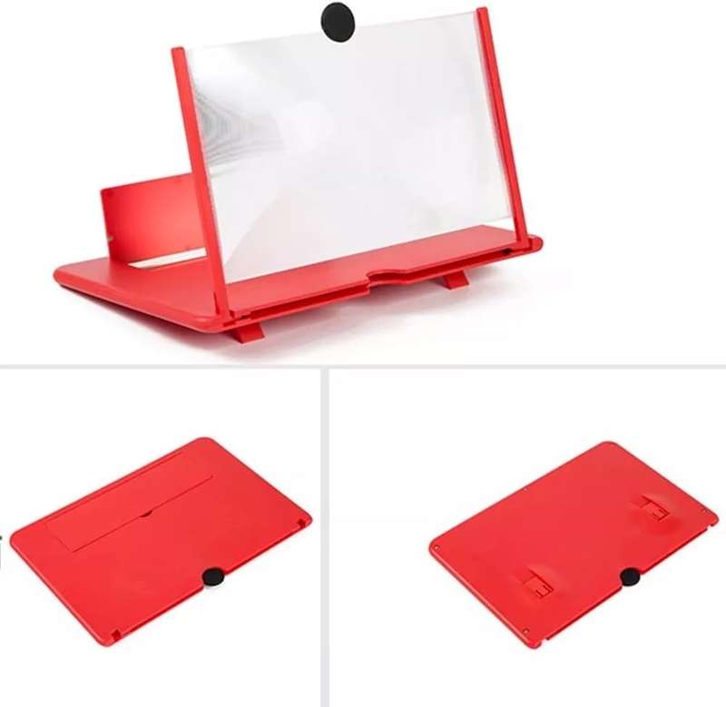 12" Phone Screen Magnifier,3D Smartphone HD Screen Amplifier,Foldable Phone Stand with Screen Enlarg