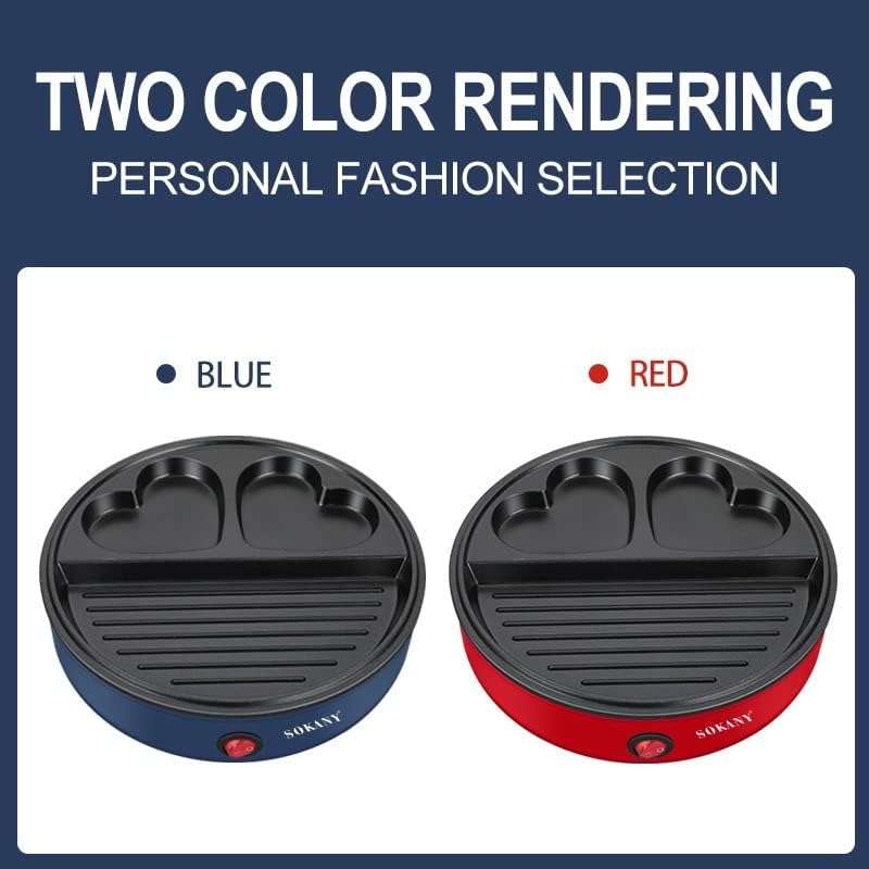 Sokany 3 in 1 Electric Grill Maker 600W - Red