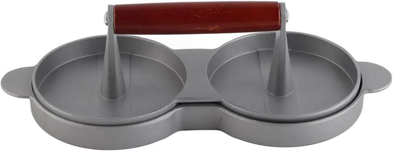 Burger Press, Double Hamburger Patty Maker Aluminum Hamburger Patty Maker Burger Meat Moulds for Ki