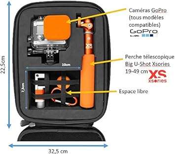 Xsories Capxule 1.1 Soft Case for GoPro and Accessories - Grey