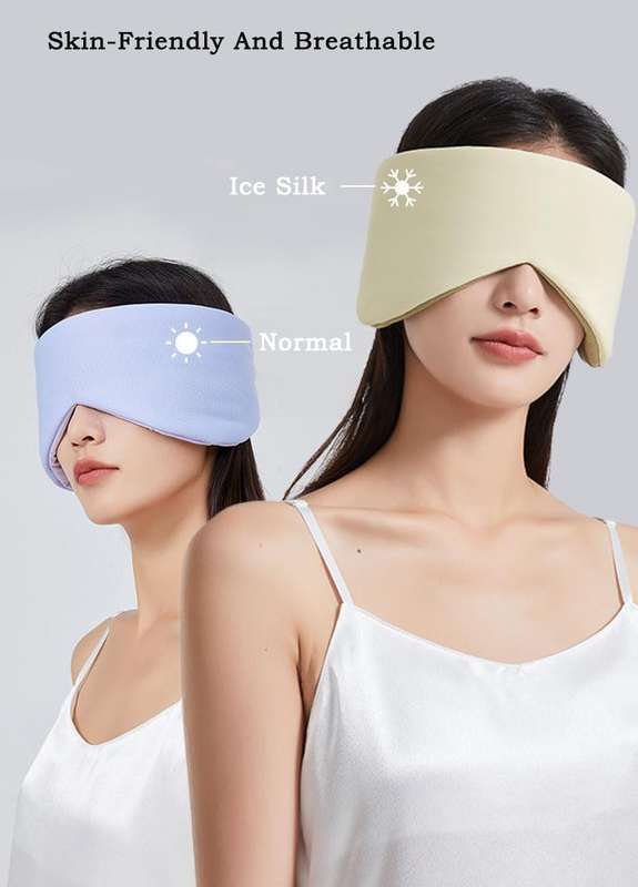 Sleeping Eye Mask, Cool Blackout Sleeping Eye Mask, Double-sided Sleeping Eye Mask