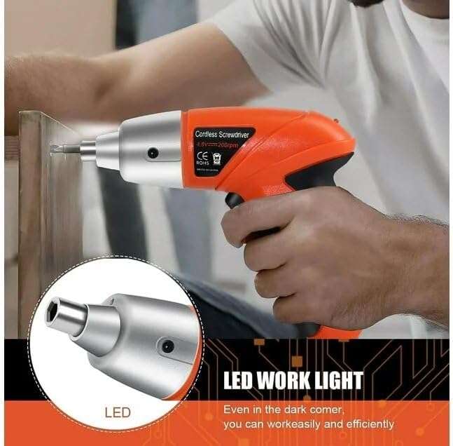 COMPACT CORDLESS SCREWDRIVER/DRILL (0.2CM CHUCK SIZE