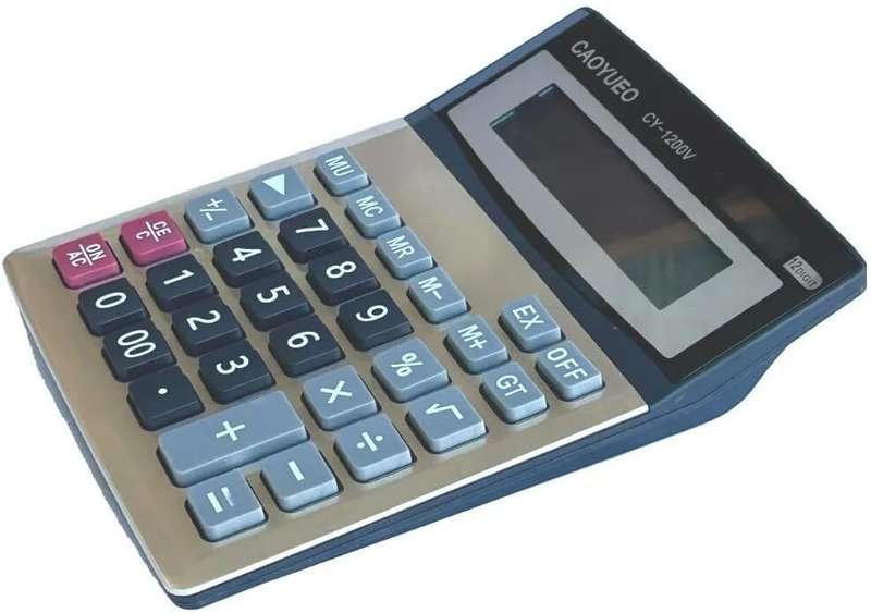12 DIGIT SOLAR ELECTRIC CALCULATOR WITH 240 FUNCTIONS