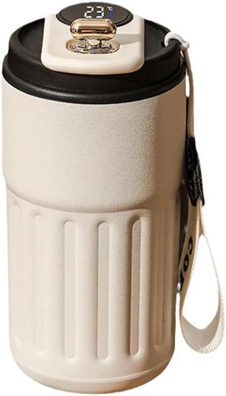 450mL Stainless Steel High Vacuum Coffee Flusk - BLACK