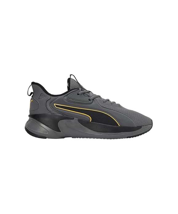 PUMA SOFTRIDE PREMIER CASTLE ROCK GREY BLACK ORANGE RUNNING SHOE