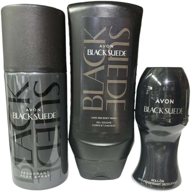 Black Suede Fragrance Gift set for Him
